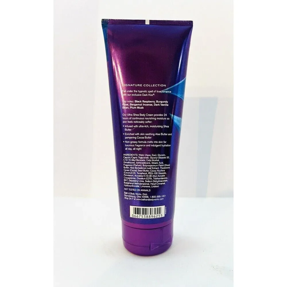 Bath & Body Works Dark Kiss Ultra Shea Body Cream 8 oz New